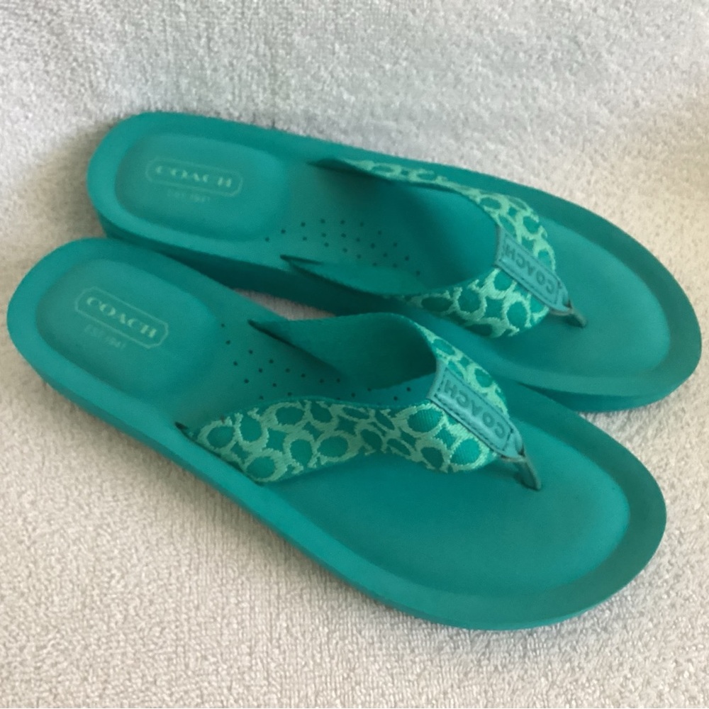 Coach Jessalyn Surf Fiji Flip Flop Thong Sandals Shoes Women’s 8 NWOB